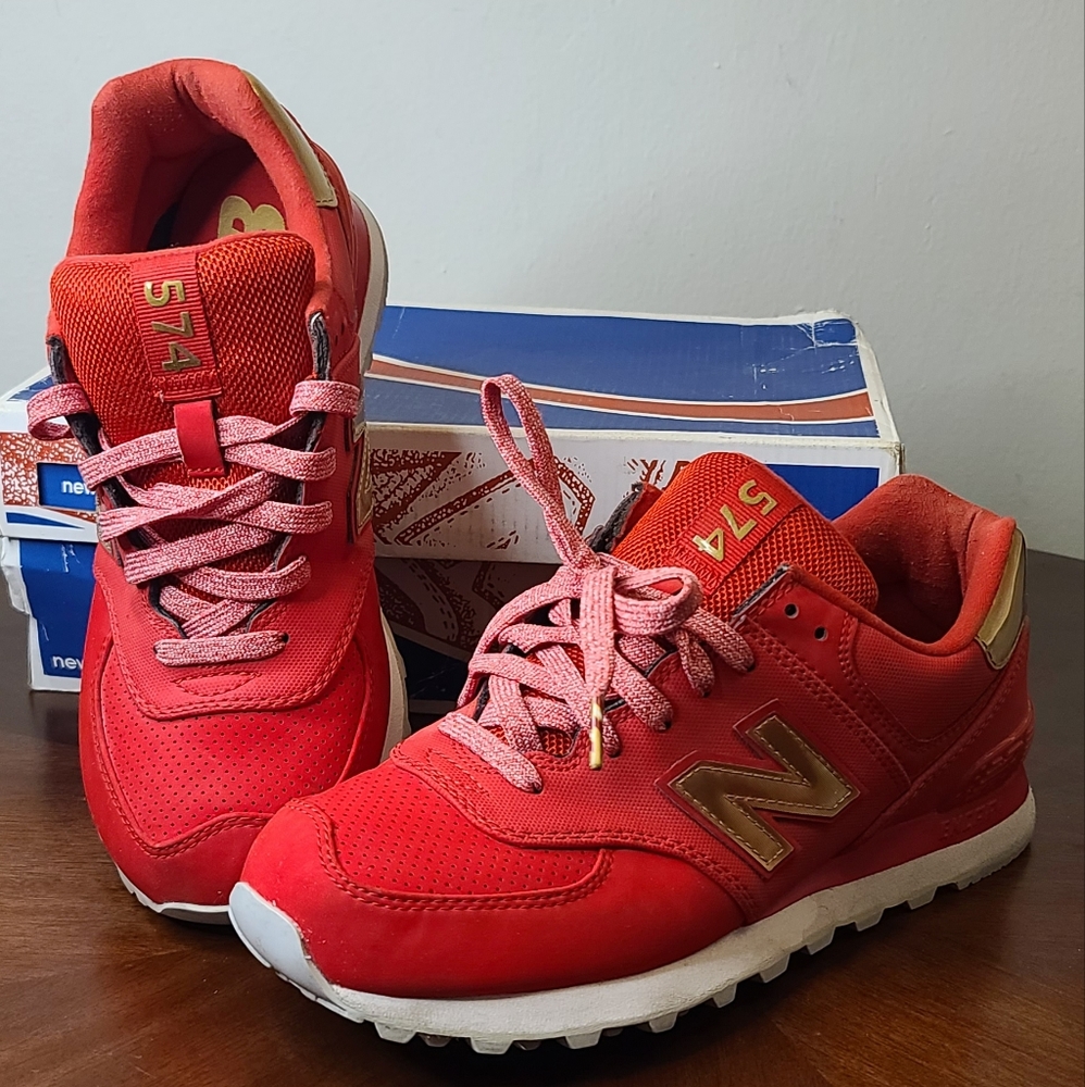 COPY - New Balance 574 Red Women Size 8.5